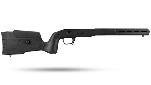 Der Field Stock für die CZ 457 bietet eine präzise Aluminium V-Block Bettung, verstellbare Schaftkappe und M-LOK fürend für maximale Anpassungsfähigkeit.